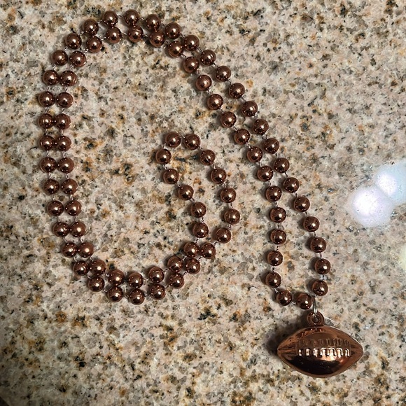 🏈 Creative Converting Sports Fanatic Football Beads with Ball Medallion 🏈 - Picture 2 of 3